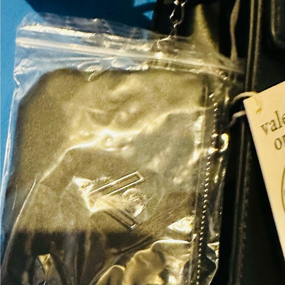 Valentino Orlandi Black Studded Vegan Leather Satchel NWT Gift Ready - Picture 5 of 7